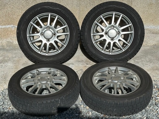 【取引中】【軽バン・軽トラックにも対応 軽自動車用 社外品13インチアルミホイール 4本セット 】13X4.00B　INSET 42  ハブ径は希少のおそらく59mm ＊JWLとJWL・T 両方の刻印がありますので軽貨物車にも使用可能です。