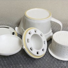 美品★野菜美人　食膳ポット★ セラミック　陶磁器　しぼり器　おろし器の画像