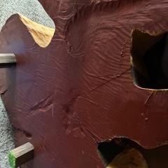 無垢木材　花台　大迫力切り株　かわいい木製オブジェ　木の温もり　年輪　精霊宿るの画像