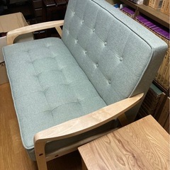 ナチュラル北欧風ソファ2脚＋ローテーブル セット　新品未使用の画像