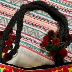 ⑱【新品未使用】アジアン⭐︎モン族刺繍バックの画像