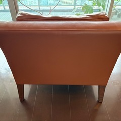 RORO 一人掛けソファ　本革　キャメルブラウンの画像