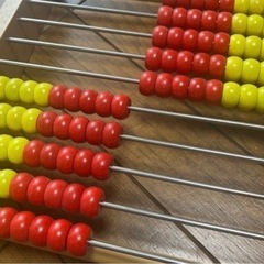 木製そろばん10玉×10段 知育玩具の画像