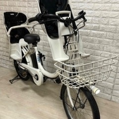 🌸美品🌸室内保管🌈バッテリー最高レベル🌼ブリヂストンビッケ2⚪️子供乗せ電動自転車ホワイト15の画像