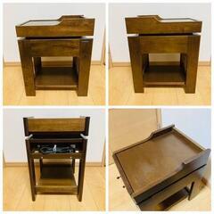 karimoku カリモク家具 コンセント付き　ナイトテーブル　ベッドサイドテーブル  の画像