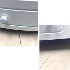 ホワイト　ハート　カントリー　テレビボード　テレビ台　フレンチ　白　一部天然木　センターテーブル　サイド　ラック　カワイイ　姫の画像