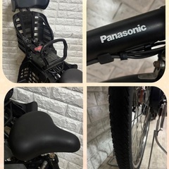 大容量8🌸室内保管🌼パナソニック ギュット　🌼子供乗せ電動自転車ブラック15の画像