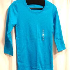 未使用品　エクストラファインコットン Tシャツ Mサイズ　七分袖の画像