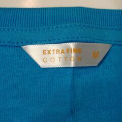 未使用品　エクストラファインコットン Tシャツ Mサイズ　七分袖の画像