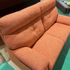 良品 汚れなし★ソファー　オレンジの画像