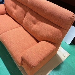 良品 汚れなし★ソファー　オレンジの画像