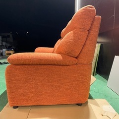 良品 汚れなし★ソファー　オレンジの画像
