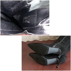 サルバトーレフェラガモ【23.5㎝位】ロングブーツ☆クリーニングお手入れ済2372の画像