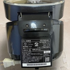 SHARP 炊飯器　黒の画像