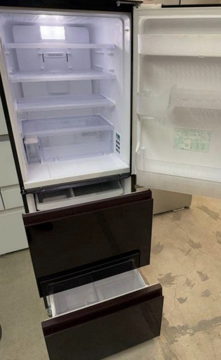 シャープ 350L 3ドア プラズマクラスターSJ-GW36D-R 両開き手渡しのみ  