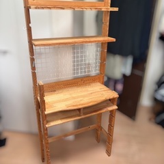 ナチュラル　ハンドメイド　送料込み！ 学習机パソコンデスクの画像