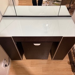 松永家具 （matsunaga） piatto ピアット ドレッサー９５ 三面鏡の画像