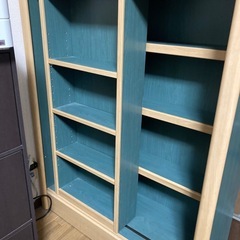 0円 スライド式本棚 棚板調整可能の画像