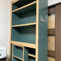 0円 スライド式本棚 棚板調整可能の画像