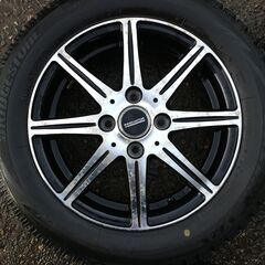 軽自動車用冬用　スタッドレスタイヤアルミ4本セット155/65R14 ブリヂストンブリザックVRX　の画像