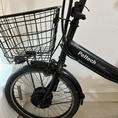 『配送可』ＰＥＬＴＥＣＨペルテック ＴＤＮ－２０６Ｌ折りたたみ電動アシスト自転車の画像