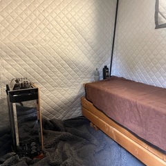 テントサウナセット（室内なら95℃までいく）の画像