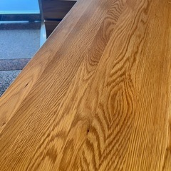 【無印良品】無垢オーク材デスク&キャビネットの画像