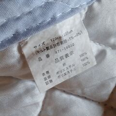 （中古）敷きパッド　布団の画像