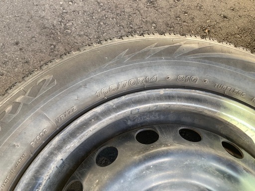 中古スタッドレス　165/70/r14 2018年