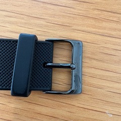 美品】Apple Watch用　LACOSTE ブラックラバーバンドの画像