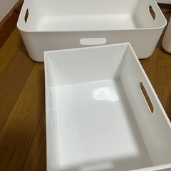 ニトリ ホワイト 収納 ケース セット売りの画像