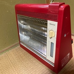 ★返品保証付き【ナショナル製】電気ヒーター　転倒停止、加湿スチーム機能付き の画像