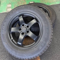 杉並区引取　定価18万円　17インチ4本　5スポーク ホイール付きスタッドレスタイヤの画像