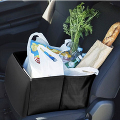 🟢🚗【新品未使用】Zoriva シートボックス 車 収納 折りたたみ 2WAY クッション 35L 大容量 ブラック 車用収納 車内整理 助手席 収納ボックス 車クッション ランバーサポート 落下防止 多車種対応 車内アクセサリー カー用品 コンパクト収納 ドライブ 旅行 車内グッズの画像