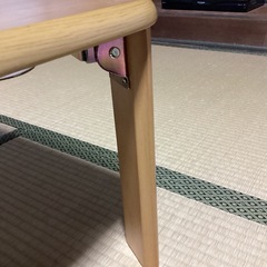 折りたたみローテーブルの画像