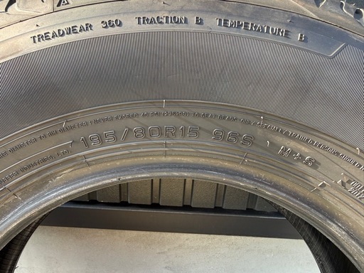 ★新車外し★195/80R15 ダンロップ グラントレック AT20