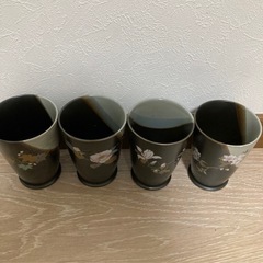 美濃焼 麒麟峰 湯呑4セットの画像