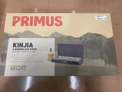 カートリッジ式コンロ　2口　プリムス　キンジャ P-CKJ-2 BBQ