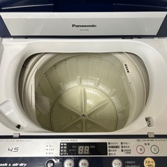 Panasonic 洗濯機 4.5kg  2013年製 の画像