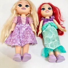 ラプンツェル・アリエル 人形セットの画像