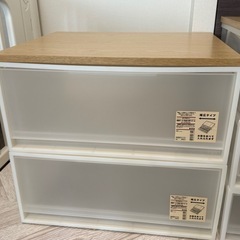 ポリプロピレン収納ケース・引出式・横ワイドの画像