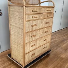 ラタン風チェスト【町田市再生家具】252356の画像