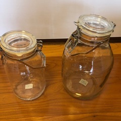 締切あり　取手付き保存瓶🫙密封　大の画像