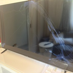 「【ジャンク】TCL 55インチ 55P69B／2024年製　画面割れ・部品取りに」の画像
