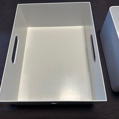 【三軒茶屋で引き渡し】無印良品 × ニトリ 収納ボックス 2個セットの画像