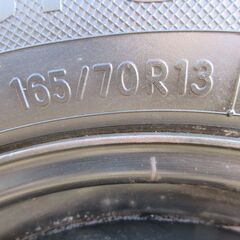 TOYOタイヤ製165/70R13 ホイール付き中古4本組の画像