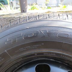 TOYOタイヤ製165/70R13 ホイール付き中古4本組の画像