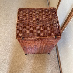 丈夫な籐籠・収納機能ありの画像