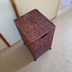 丈夫な籐籠・収納機能ありの画像