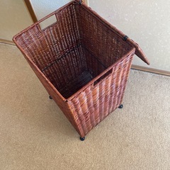 丈夫な籐籠・収納機能ありの画像